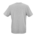 T-shirt unisex in cotone biologico a costine 180 g/m² Maya color grigio jeansato vista posteriore
