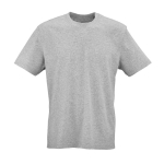 T-shirt unisex in cotone biologico a costine 180 g/m² Maya color grigio jeansato vista frontale