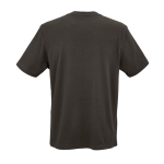 T-shirt unisex in cotone biologico a costine 180 g/m² Maya color lilla vista posteriore