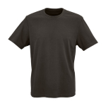 T-shirt unisex in cotone biologico a costine 180 g/m² Maya color lilla vista frontale