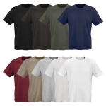 T-shirt unisex in cotone biologico a costine 180 g/m² Maya
