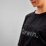 T-shirt unisex in cotone biologico oversize 240 g/m² Paloma color nero seconda vista ambiente