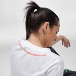 T-shirt unisex in cotone biologico oversize 240 g/m² Paloma color bianco seconda vista ambiente