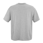 T-shirt unisex in cotone biologico oversize 240 g/m² Paloma color grigio jeansato vista posteriore