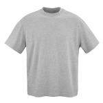 T-shirt unisex in cotone biologico oversize 240 g/m² Paloma color grigio jeansato vista frontale