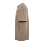 T-shirt unisex in cotone biologico oversize 240 g/m² Paloma color marrone chiaro terza vista