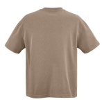 T-shirt unisex in cotone biologico oversize 240 g/m² Paloma color marrone chiaro vista posteriore