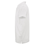 Polo unisex a manica corta in cotone biologico 160 g/m² Ipanema color bianco terza vista