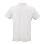 Polo unisex a manica corta in cotone biologico 160 g/m² Ipanema color bianco vista posteriore