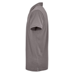 Polo unisex a manica corta in cotone biologico 160 g/m² Ipanema color grigio terza vista
