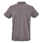 Polo unisex a manica corta in cotone biologico 160 g/m² Ipanema color grigio vista posteriore