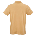 Polo unisex a manica corta in cotone biologico 160 g/m² Ipanema color giallo vista posteriore
