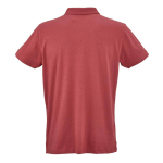 Polo unisex a manica corta in cotone biologico 160 g/m² Ipanema color arancione scuro vista posteriore
