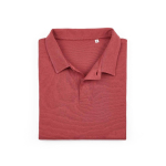Polo unisex a manica corta in cotone biologico 160 g/m² Ipanema color arancione scuro seconda vista frontale