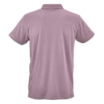 Polo unisex a manica corta in cotone biologico 160 g/m² Ipanema color lilla vista posteriore
