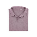 Polo unisex a manica corta in cotone biologico 160 g/m² Ipanema color lilla seconda vista frontale