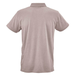 Polo unisex a manica corta in cotone biologico 160 g/m² Ipanema color grigio topo vista posteriore