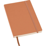Taccuino A5 in PU riciclato con chiusura elastica e pagine a righe terza vista