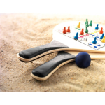 Racchette da spiaggia in legno FSC con giochi da tavolo e pallina settima vista