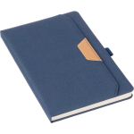 Quaderno A5 in plastica riciclata e pelle sintetica con pagine a righe quinta vista