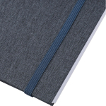 Taccuino in plastica riciclata A5 con chiusura elastica e pagine a righe nona vista