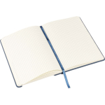 Taccuino A5 in pelle sintetica con chiusura elastica e pagine a quadretti undicesima vista