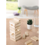 Gioco di abilità con blocchi in legno di pino FSC in sacchetto di cotone nona vista