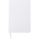 Taccuino A5 in RPET e similpelle con chiusura elastica, pagine a righe seconda vista