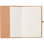 Taccuino A5 con copertina in kraft lavato dal design flessibile e pagine a righe terza vista