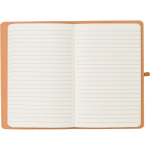 Taccuino A5 con copertina in kraft lavato dal design flessibile e pagine a righe quarta vista