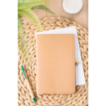 Taccuino A5 con copertina in kraft lavato dal design flessibile e pagine a righe sesta vista