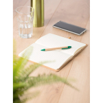 Taccuino A5 con copertina in kraft lavato dal design flessibile e pagine a righe settima vista