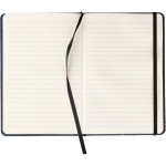 Taccuino A5 in tela denim con finitura casual e pagine a righe seconda vista