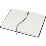 Taccuino A5 in tela denim con finitura casual e pagine a righe quarta vista