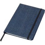 Taccuino A5 in tela denim con finitura casual e pagine a righe quinta vista
