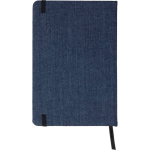Taccuino A5 in tela denim con finitura casual e pagine a righe sesta vista