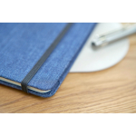 Taccuino A5 in tela denim con finitura casual e pagine a righe settima vista