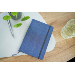Taccuino A5 in tela denim con finitura casual e pagine a righe ottava vista