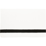 Porta note in cartone con chiusura elastica e note adesive color bianco prima vista