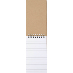 Blocco note in cartone FSC con adesivi colorati e fogli a righe seconda vista