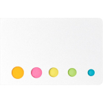 Porta note in cartone con note adesive assortite per l’organizzazione color bianco prima vista