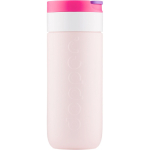 Tazza termica da viaggio in acciaio inox con meccanismo antigoccia Dopper 400 ml color rosa terza vista