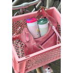 Tazza termica da viaggio in acciaio inox con meccanismo antigoccia Dopper 400 ml color rosa quinta vista