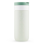 Tazza termica da viaggio in acciaio inox con meccanismo antigoccia Dopper 400 ml color verde bosco terza vista