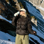 Tazza termica da viaggio in acciaio inox con meccanismo antigoccia Dopper 400 ml color verde bosco quarta vista