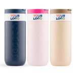 Tazza termica da viaggio in acciaio inox con meccanismo antigoccia Dopper 400 ml color marrone chiaro sesta vista