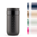 Tazza termica da viaggio in acciaio inox con coperchio a ribalta Dopper 300 ml color nero settima vista