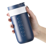 Tazza termica da viaggio in acciaio inox con coperchio a ribalta Dopper 300 ml quarta vista