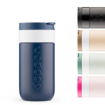 Tazza termica da viaggio in acciaio inox con coperchio a ribalta Dopper 300 ml quinta vista