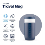 Tazza termica da viaggio in acciaio inox con coperchio a ribalta Dopper 300 ml settima vista